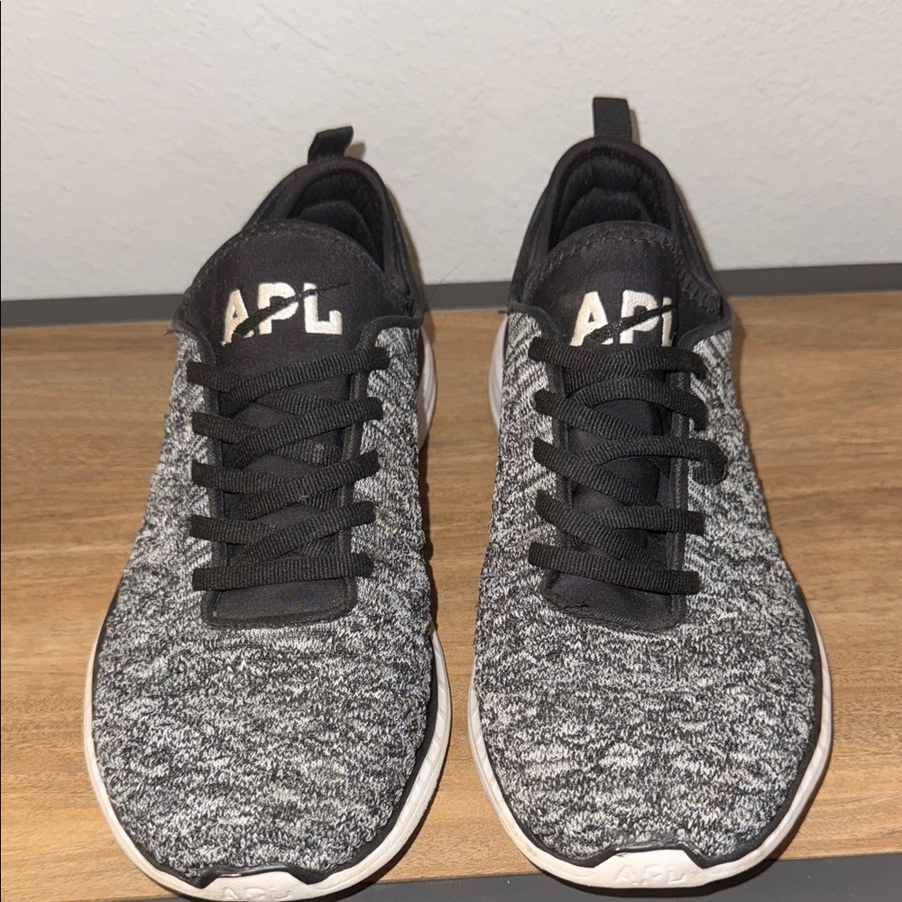 APL Knit Sneakers in Black and Gray